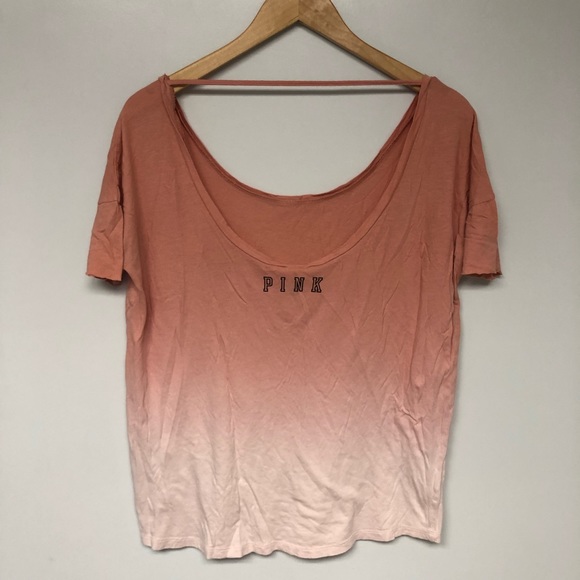 Victoria Secret Pink Peachy Ombré Medium Shirt - Picture 2 of 4